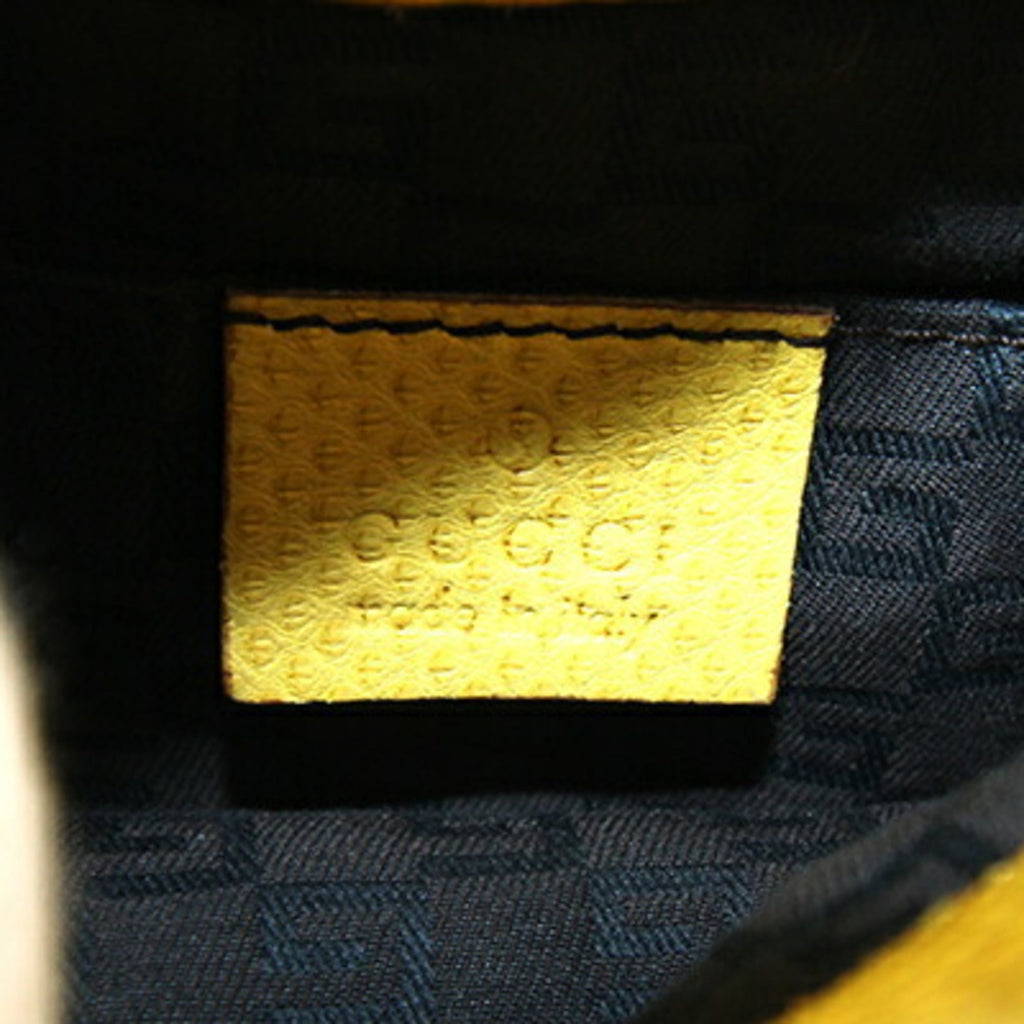 Gucci Yellow Leather Handbag (Pre-Owned)