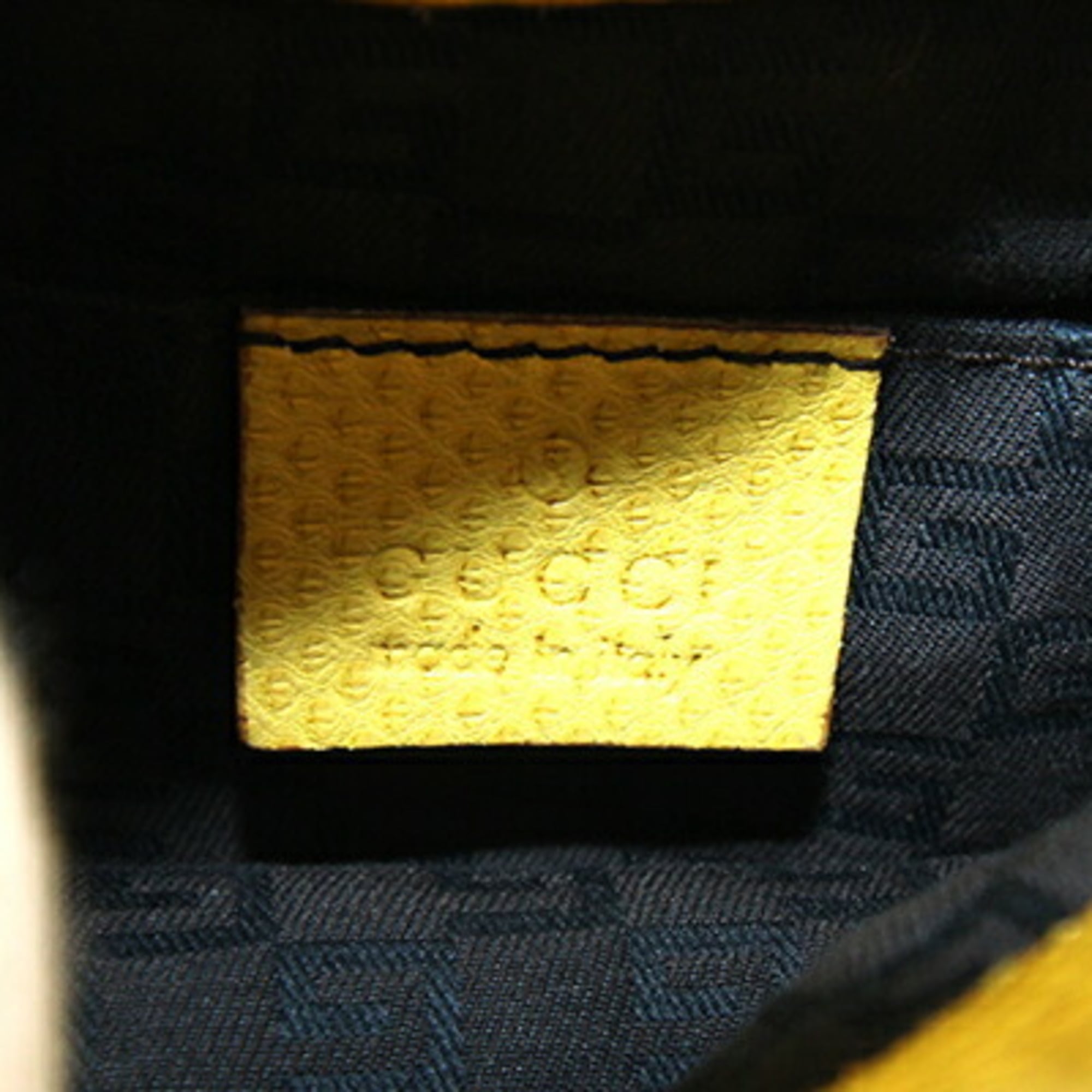Gucci Yellow Leather Handbag (Pre-Owned)