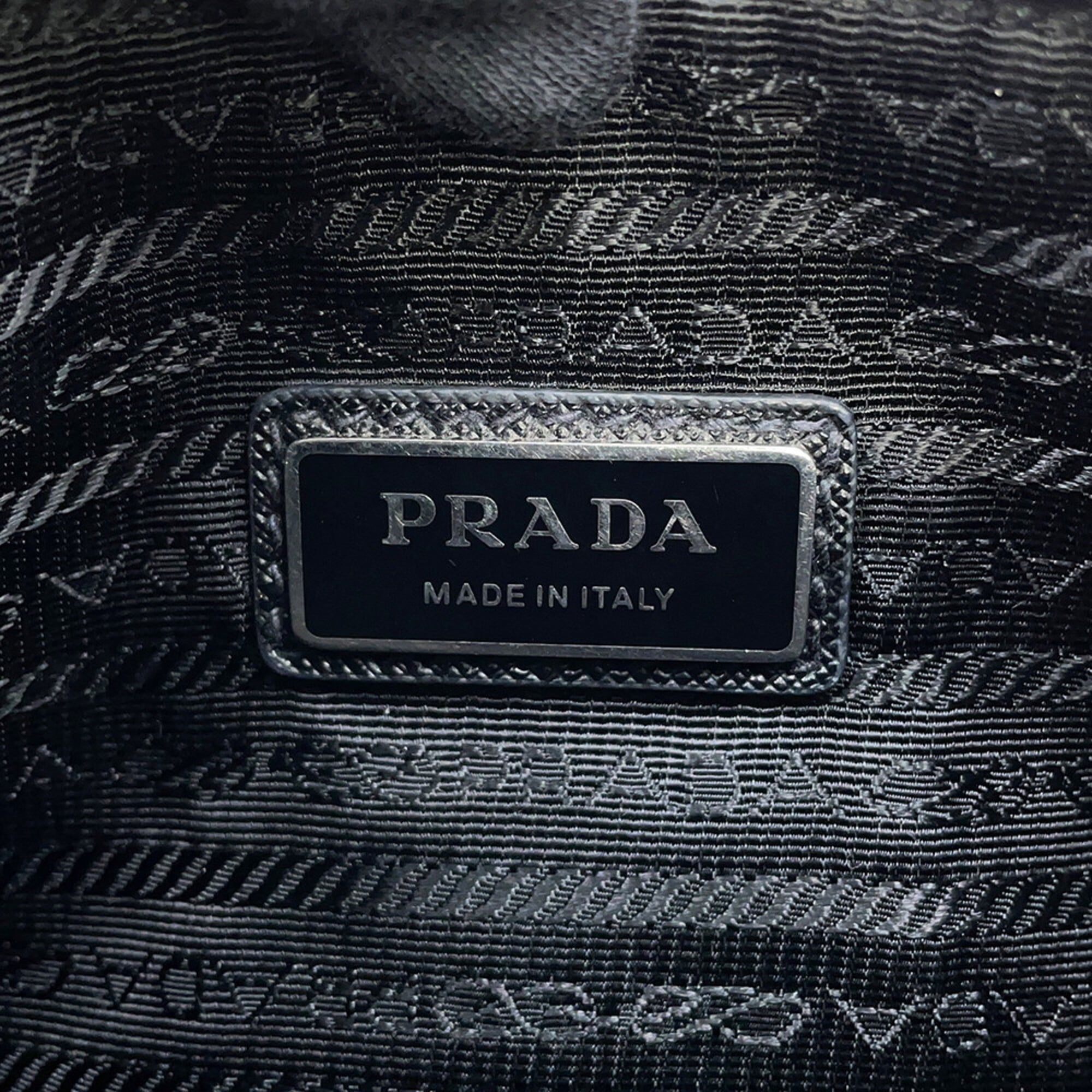 Prada Black Nylon Leather Shoulder Bag (Pre-Owned)