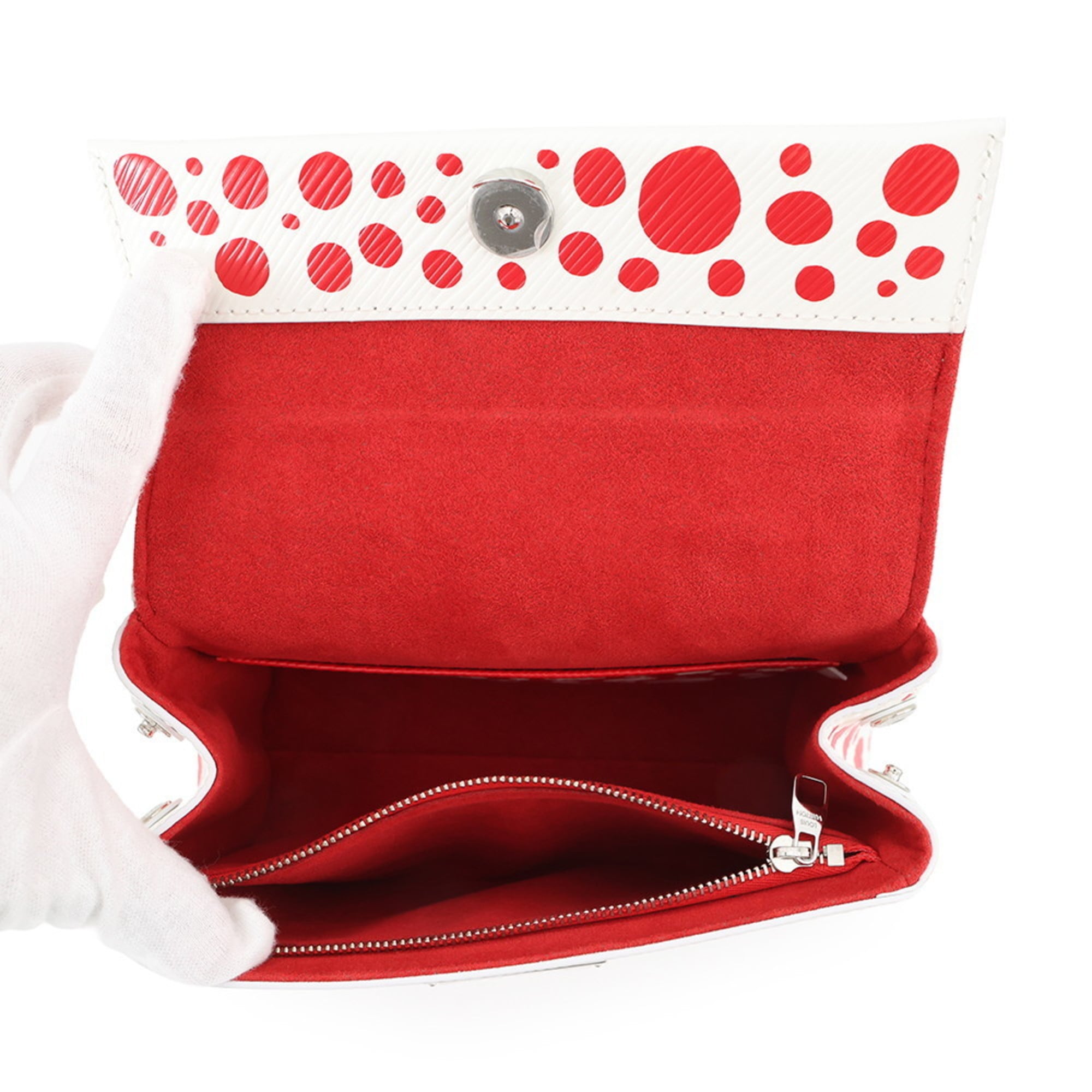 Louis Vuitton Blanc Rouge Epi Leather Handbag Shoulder Bag (Pre-Owned)