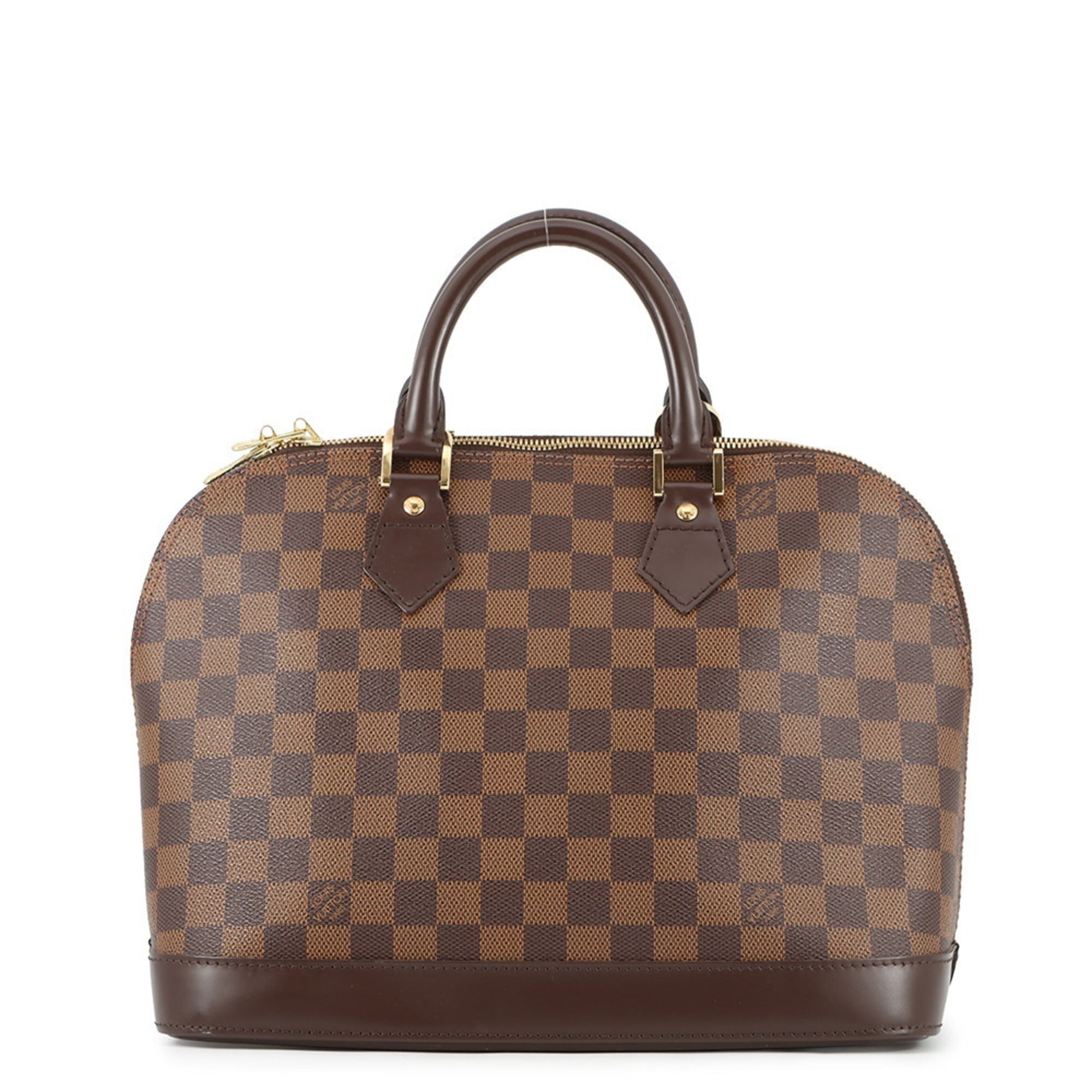 Louis Vuitton Damier Damier Canvas Ebene Red Color Handbag (Pre-Owned)