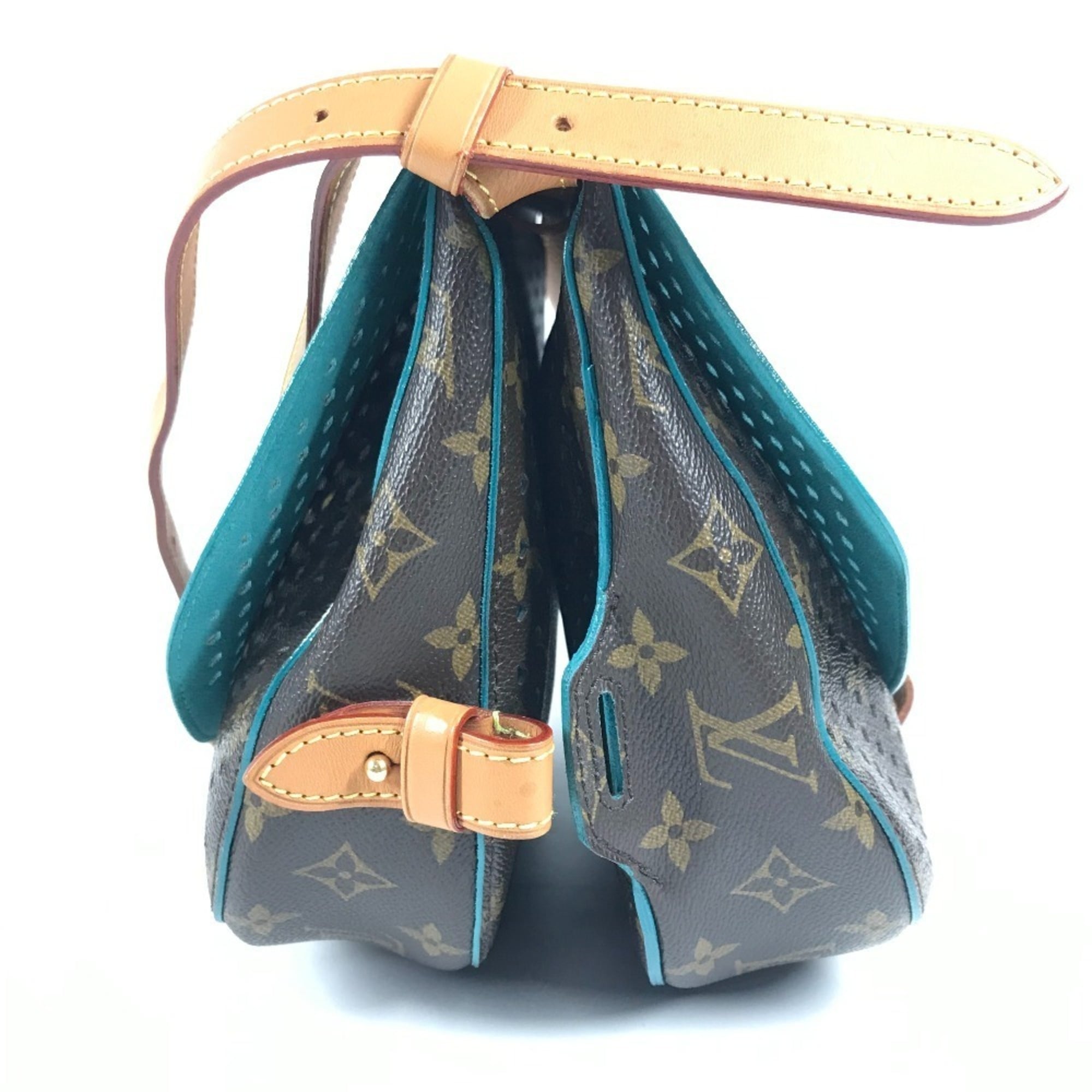 Louis Vuitton Monogram Perfo Blue Brown Monogram Perforated Shoulder Bag (Pre-Owned)