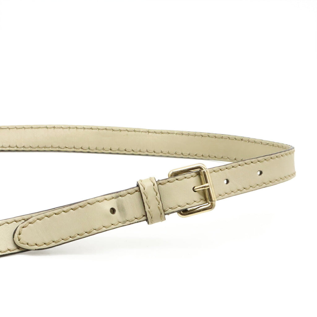 Gucci Sukey Beige Khaki Gg Canvas Leather Shoulder Bag (Pre-Owned)
