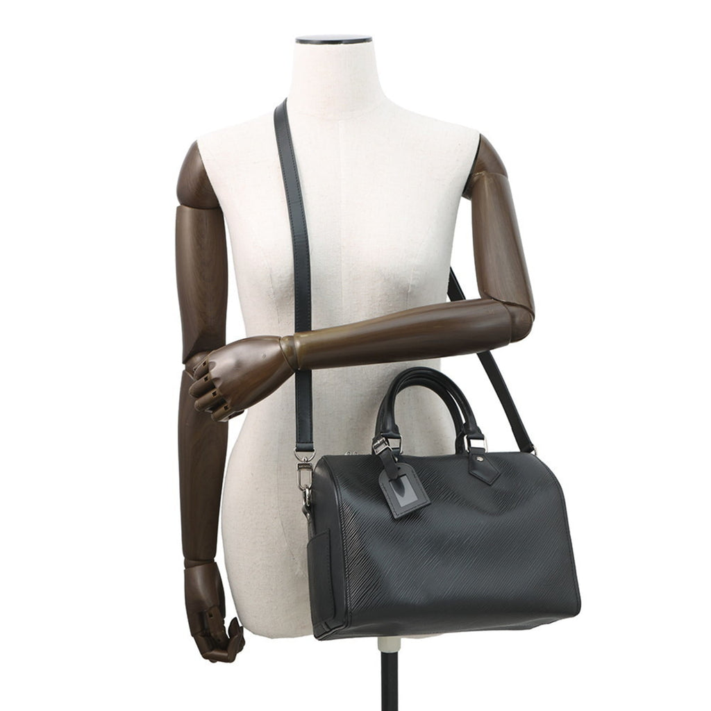 Louis Vuitton Black Noir Epi Leather Handbag (Pre-Owned)