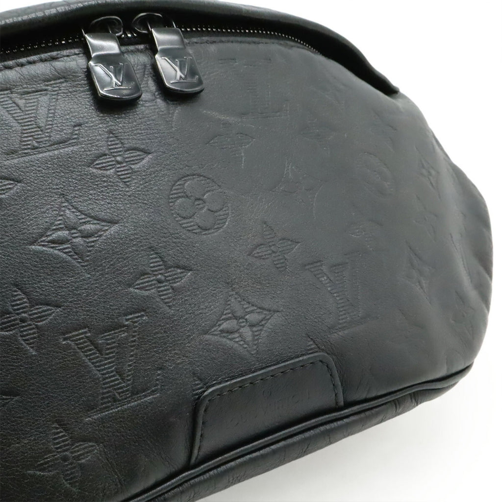 Louis Vuitton Black Noir Monogram Shadow Fanny Pack (Pre-Owned)