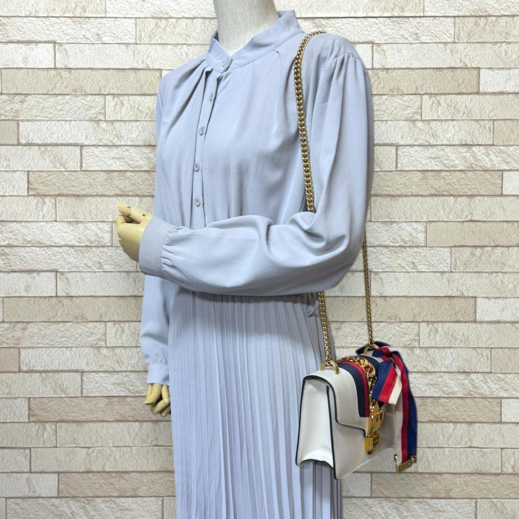 Gucci Ivory White Leather Shoulder Bag (Pre-Owned)