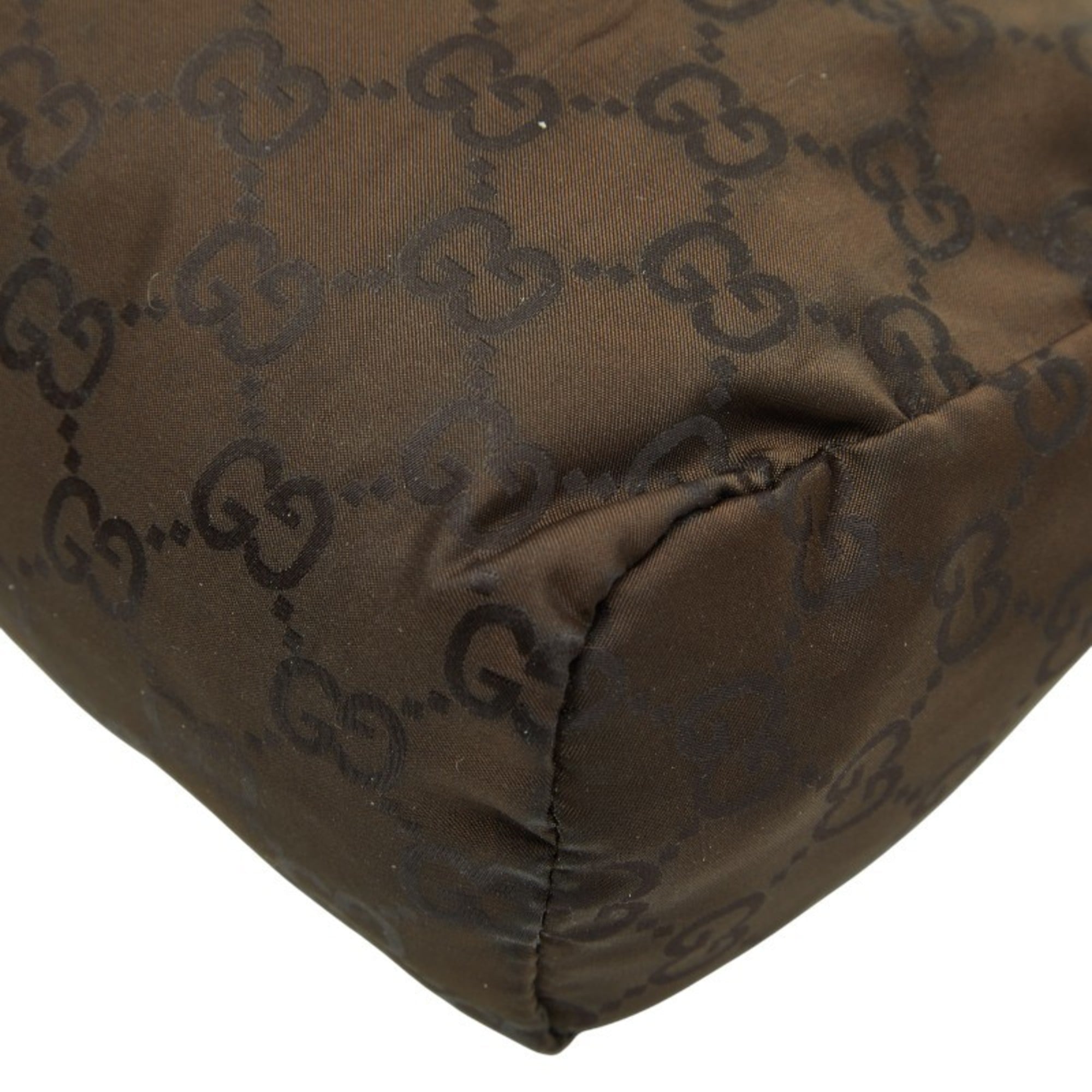 Gucci Brown Nylon Wash Bag (Pre-Owned)