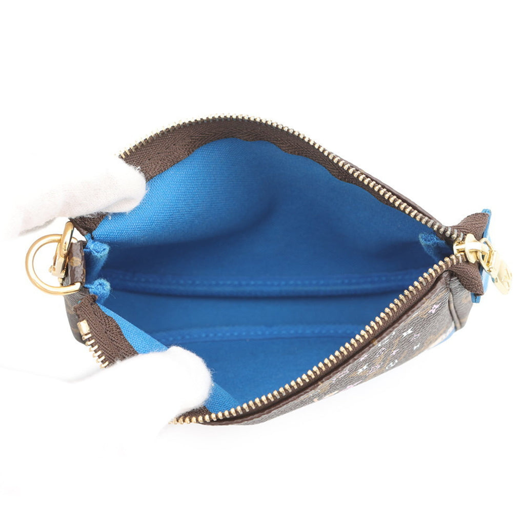 Louis Vuitton Monogram Blue Monogram Pochette Pouch (Pre-Owned)