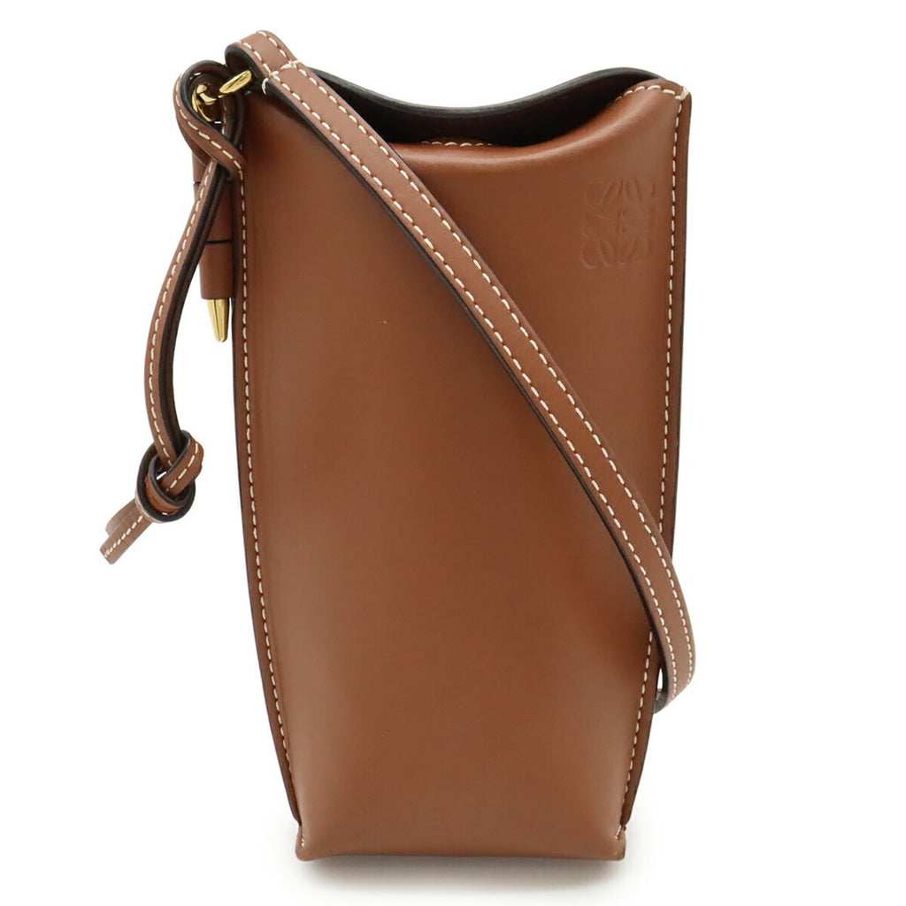 Loewe Brown Leather Pochette Pouch Shoulder Bag (Pre-Owned)