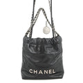 Chanel Black Leather Handbag (Pre-Owned)