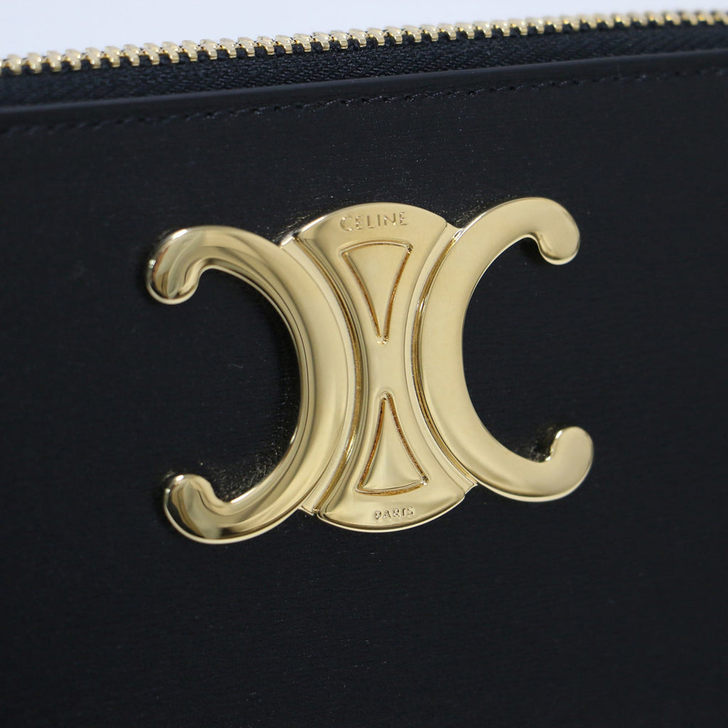 Celine Black Leather Pouch (Pre-Owned)