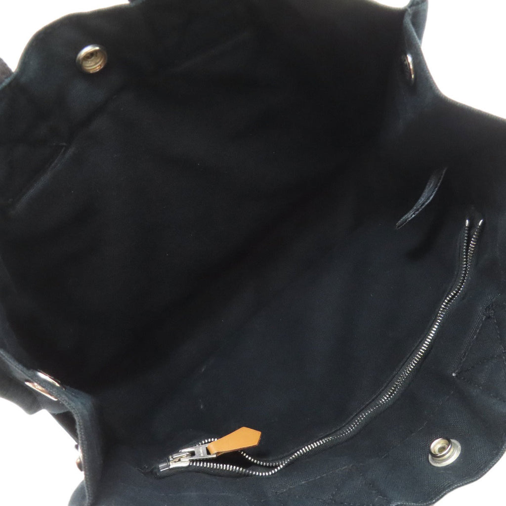 Hermes Black Canvas Handbag (Pre-Owned)
