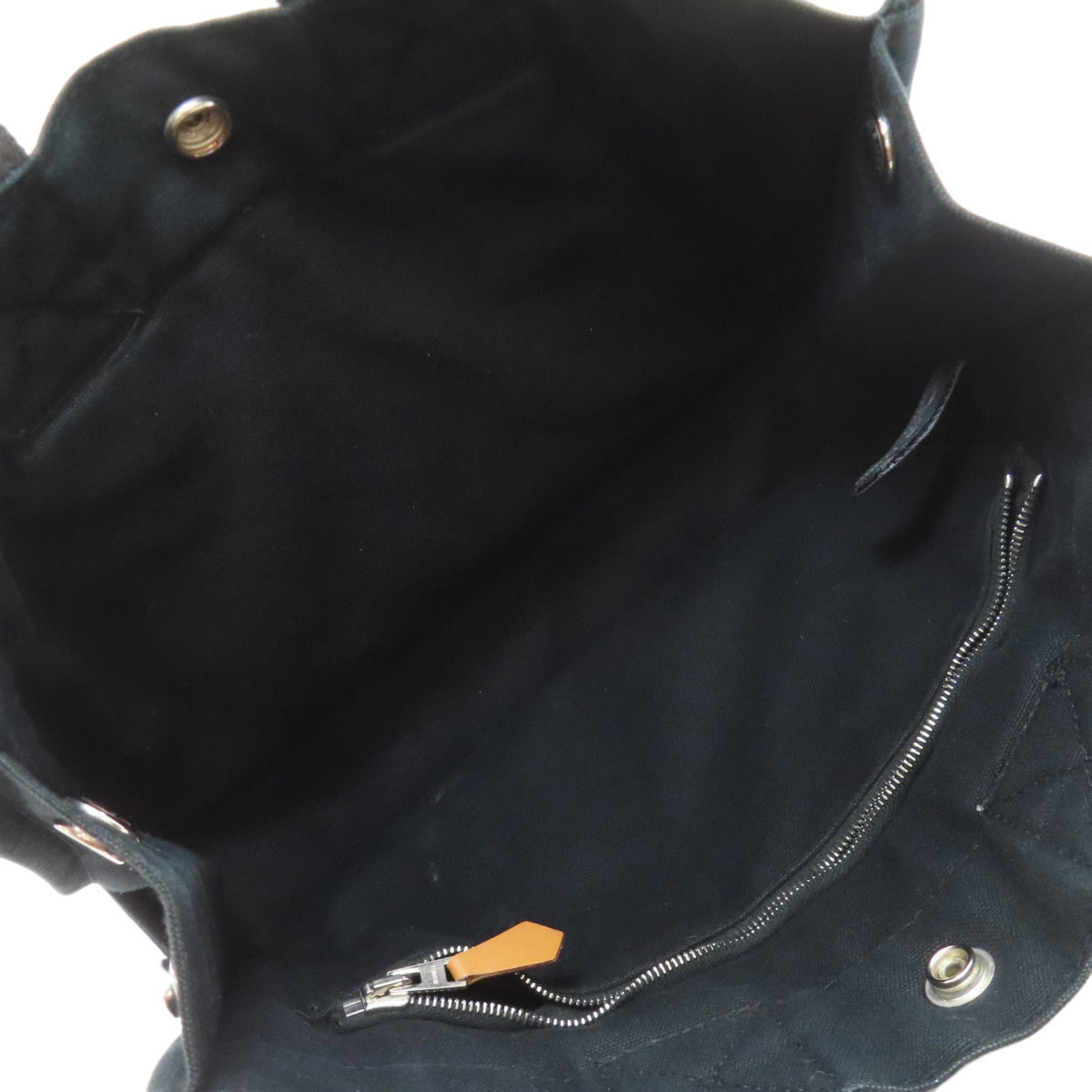Hermes Black Canvas Handbag (Pre-Owned)