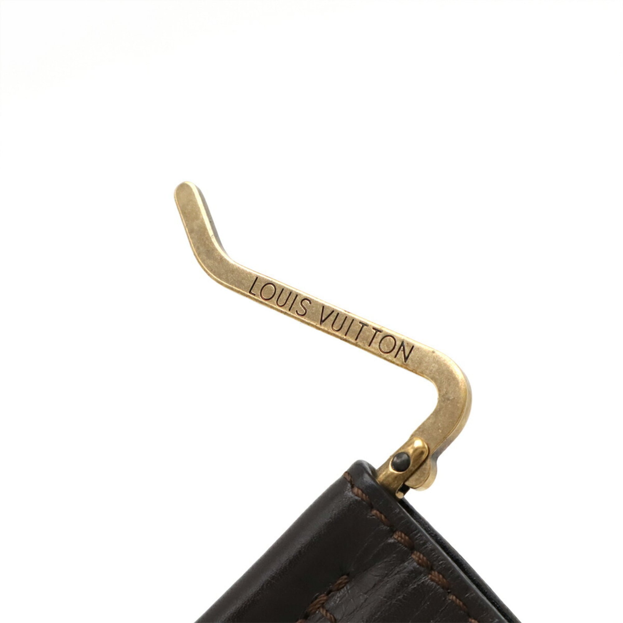 Louis Vuitton Utah Coffee Leather Money Clip (Pre-Owned)