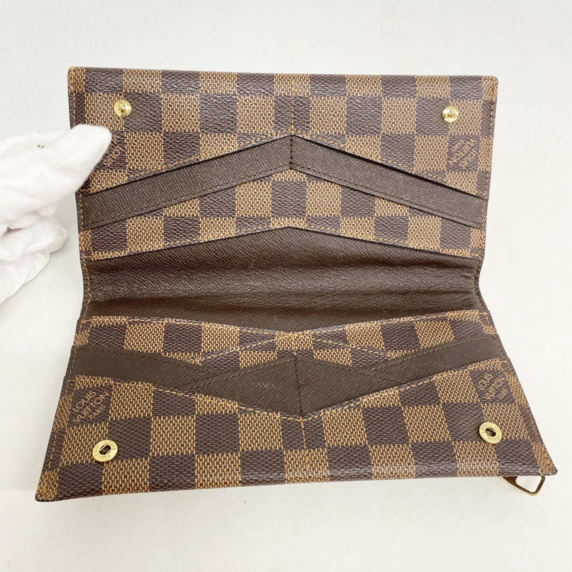 Louis Vuitton Ebene Long Wallet (Bi-Fold) (Pre-Owned)