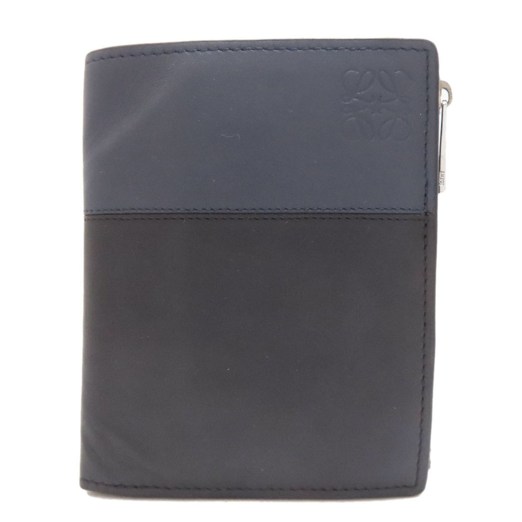 Loewe Black Navy Leather Wallet (Bi-Fold) (Pre-Owned)