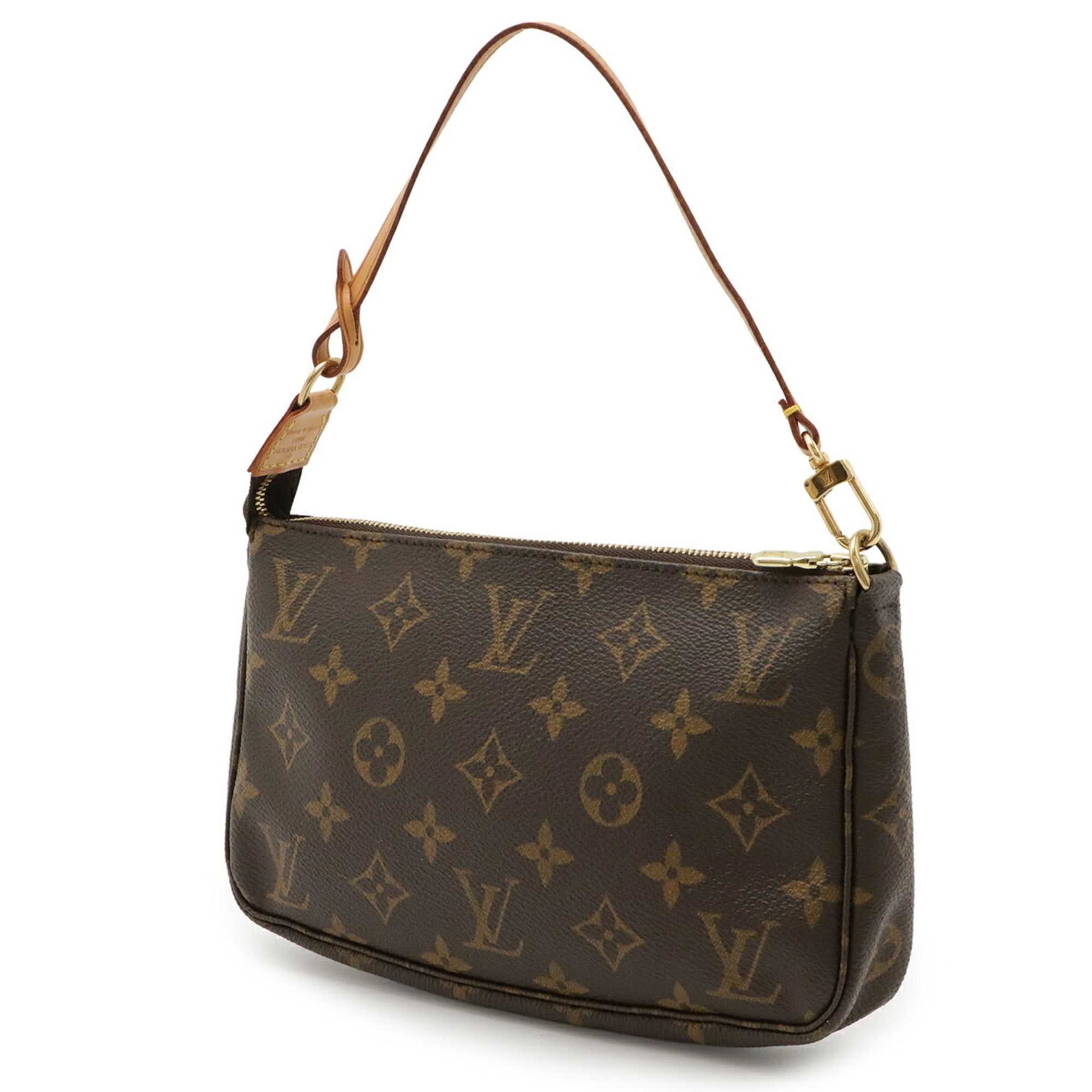 Louis Vuitton Brown Pvc Handbag Pochette Pouch (Pre-Owned)