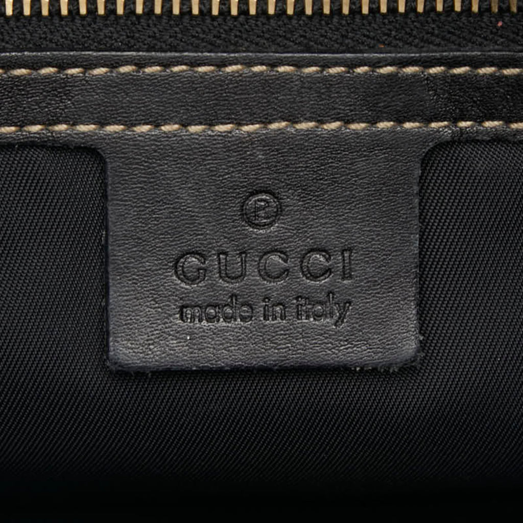 Gucci Black Leather Tote Bag (Pre-Owned)