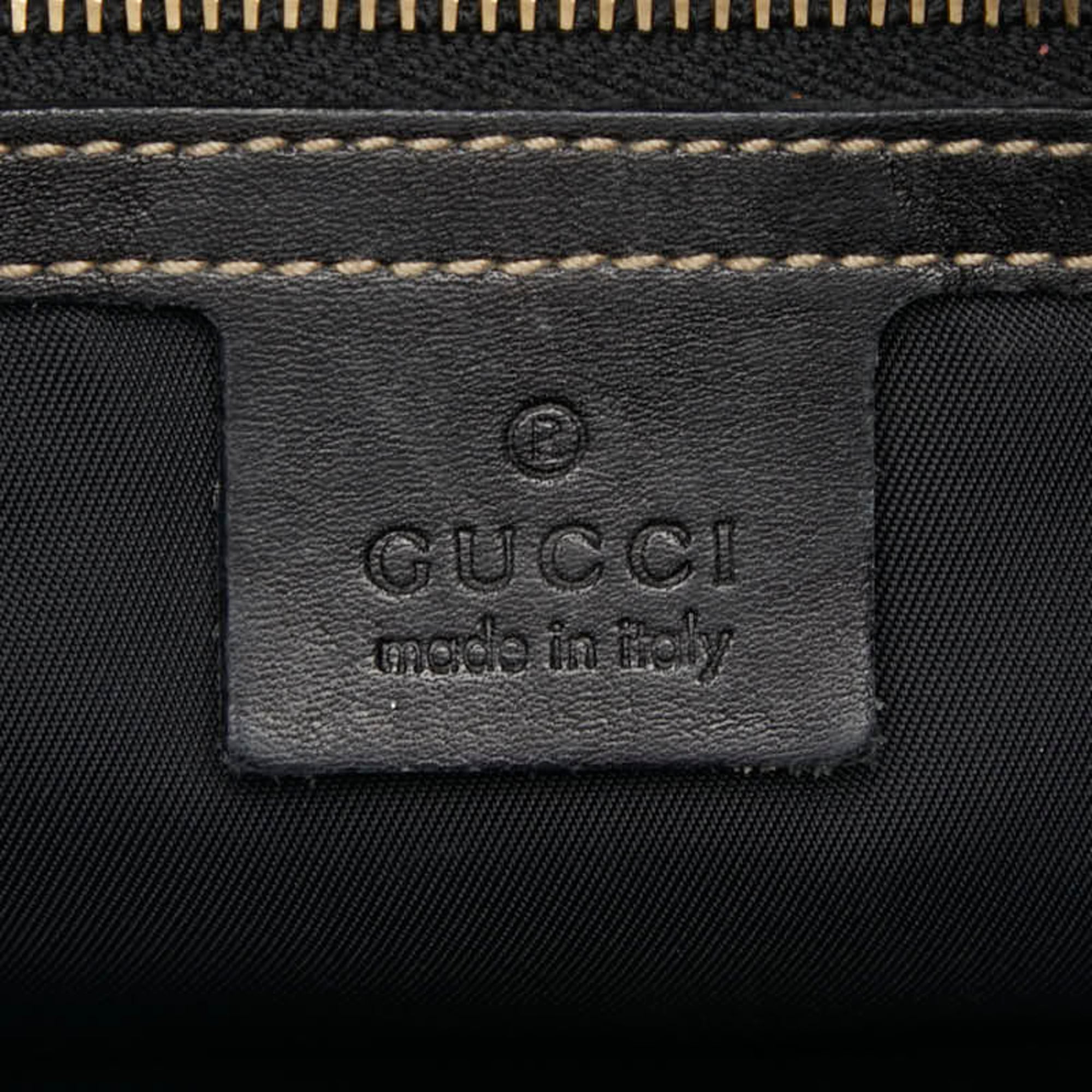Gucci Black Leather Tote Bag (Pre-Owned)