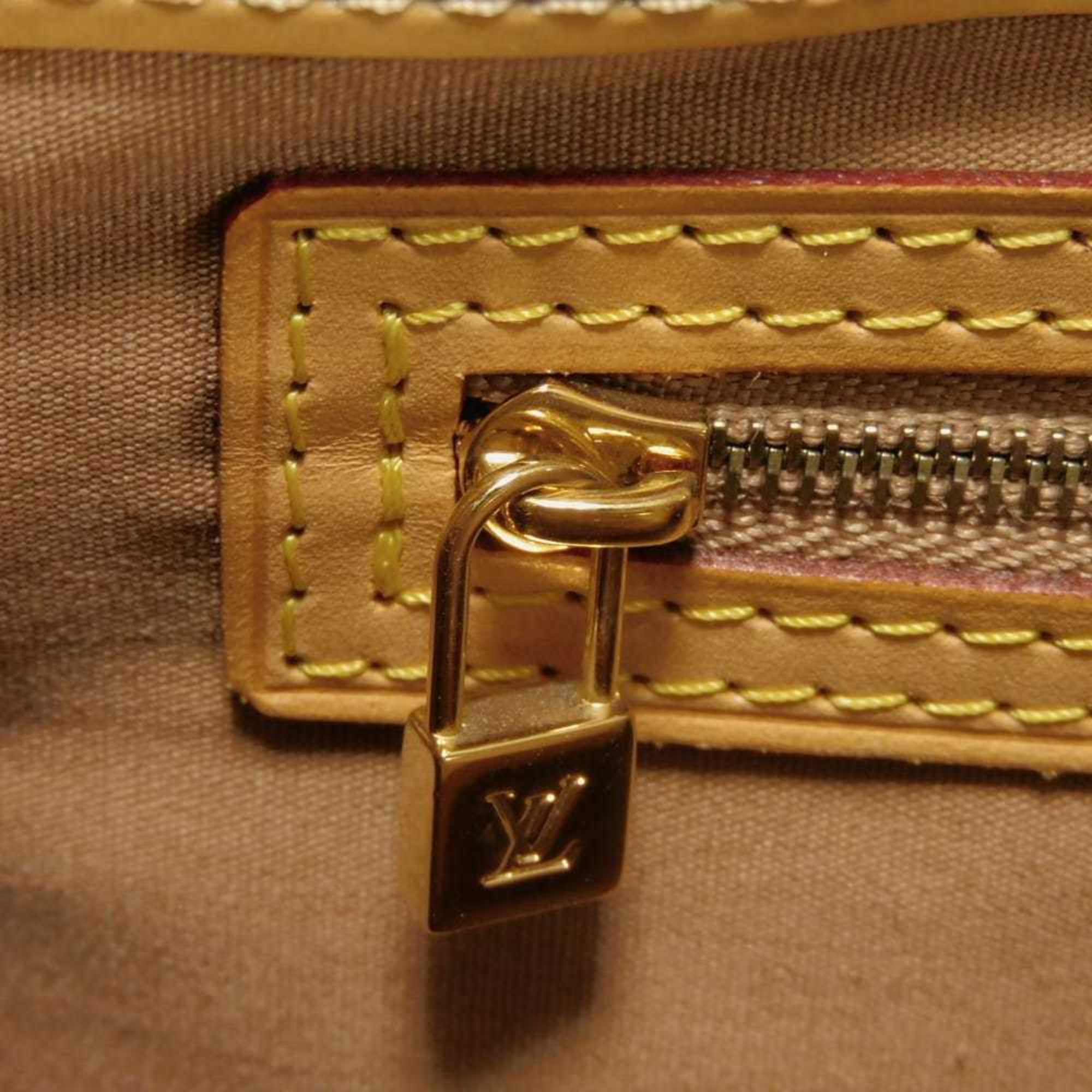 Louis Vuitton Beige Noisette Monogram Vernis Handbag Tote Bag (Pre-Owned)
