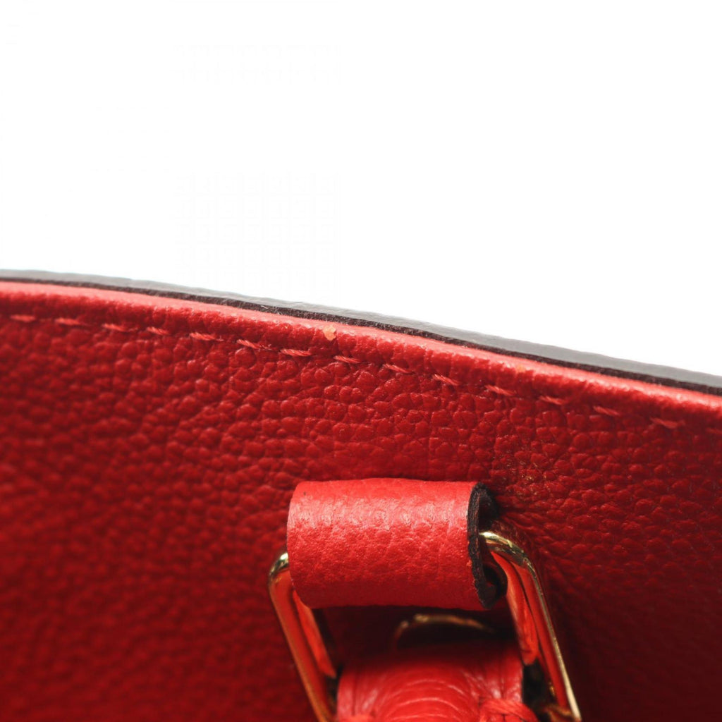 Louis Vuitton Red Color Monogram Empreinte Leather Handbag (Pre-Owned)