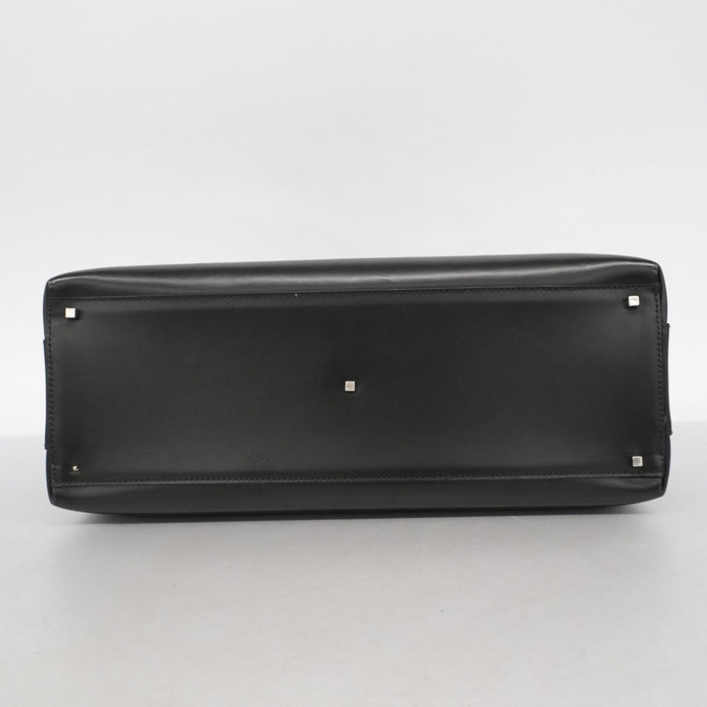 Salvatore Ferragamo Black Leather Handbag (Pre-Owned)