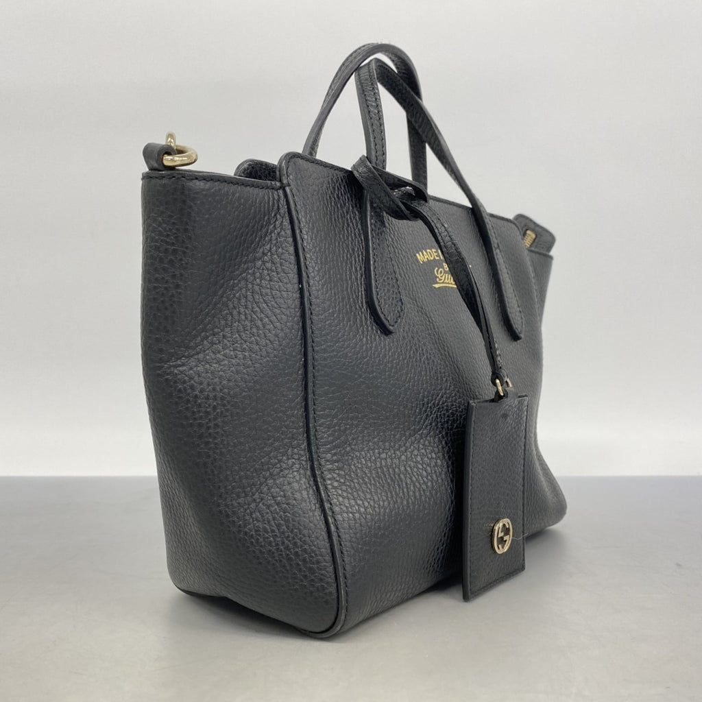 Gucci Black Leather Handbag (Pre-Owned)