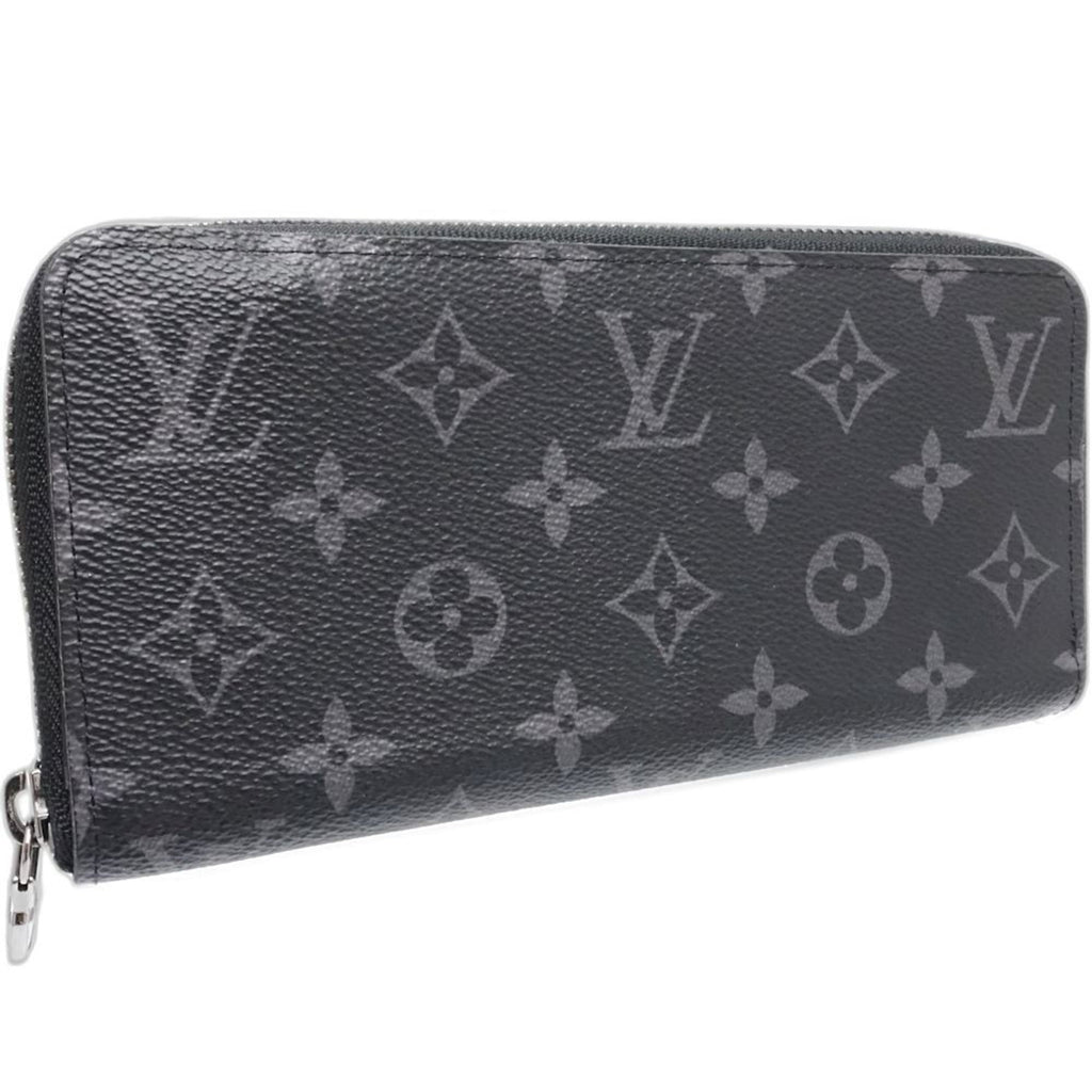 Louis Vuitton Monogram Eclipse Monogram Eclipse Noir Monogram Eclipse Long Wallet (Bi-Fold) (Pre-Owned)