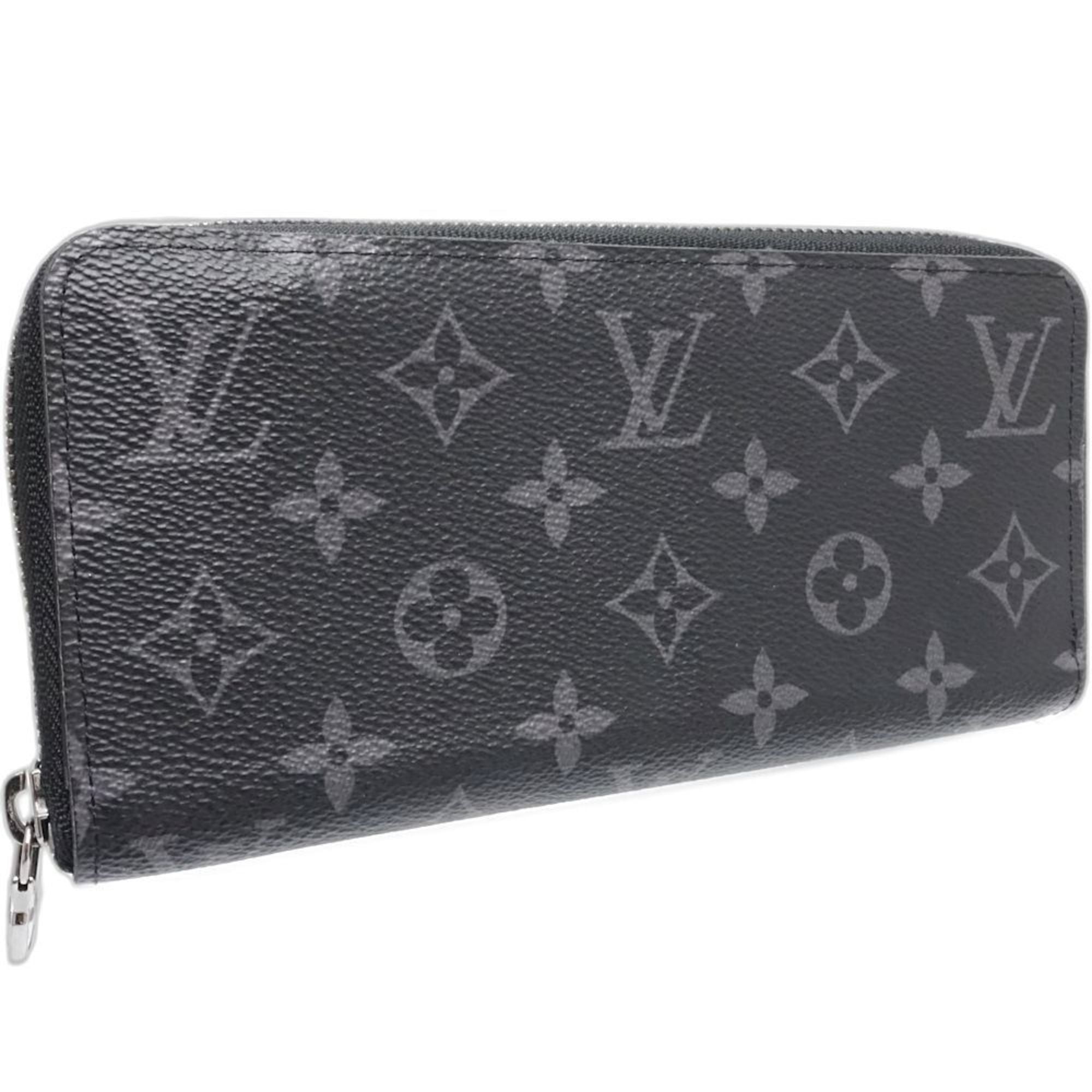 Louis Vuitton Monogram Eclipse Monogram Eclipse Noir Monogram Eclipse Long Wallet (Bi-Fold) (Pre-Owned)