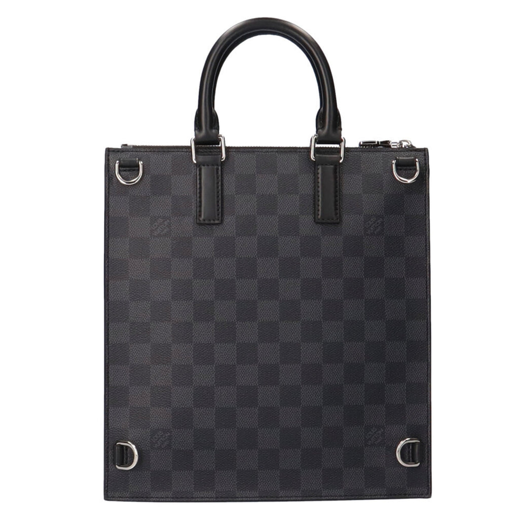 Louis Vuitton Black Gray Damier Graphite Messenger Bag Shoulder Bag (Pre-Owned)