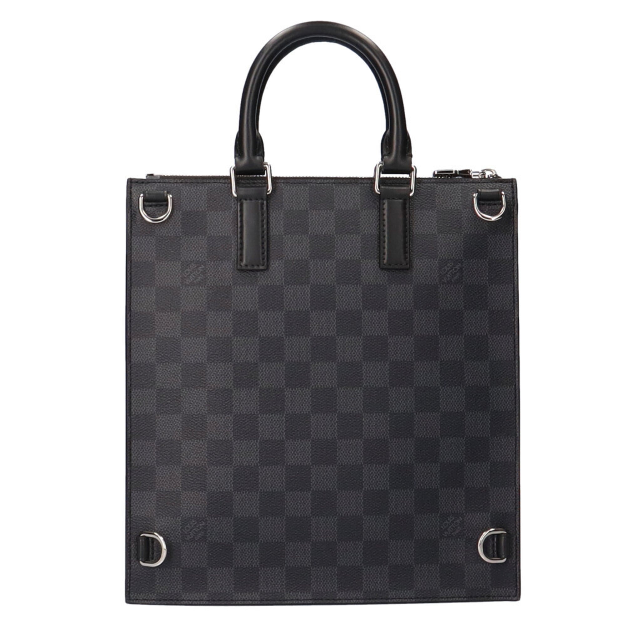 Louis Vuitton Black Gray Damier Graphite Messenger Bag Shoulder Bag (Pre-Owned)
