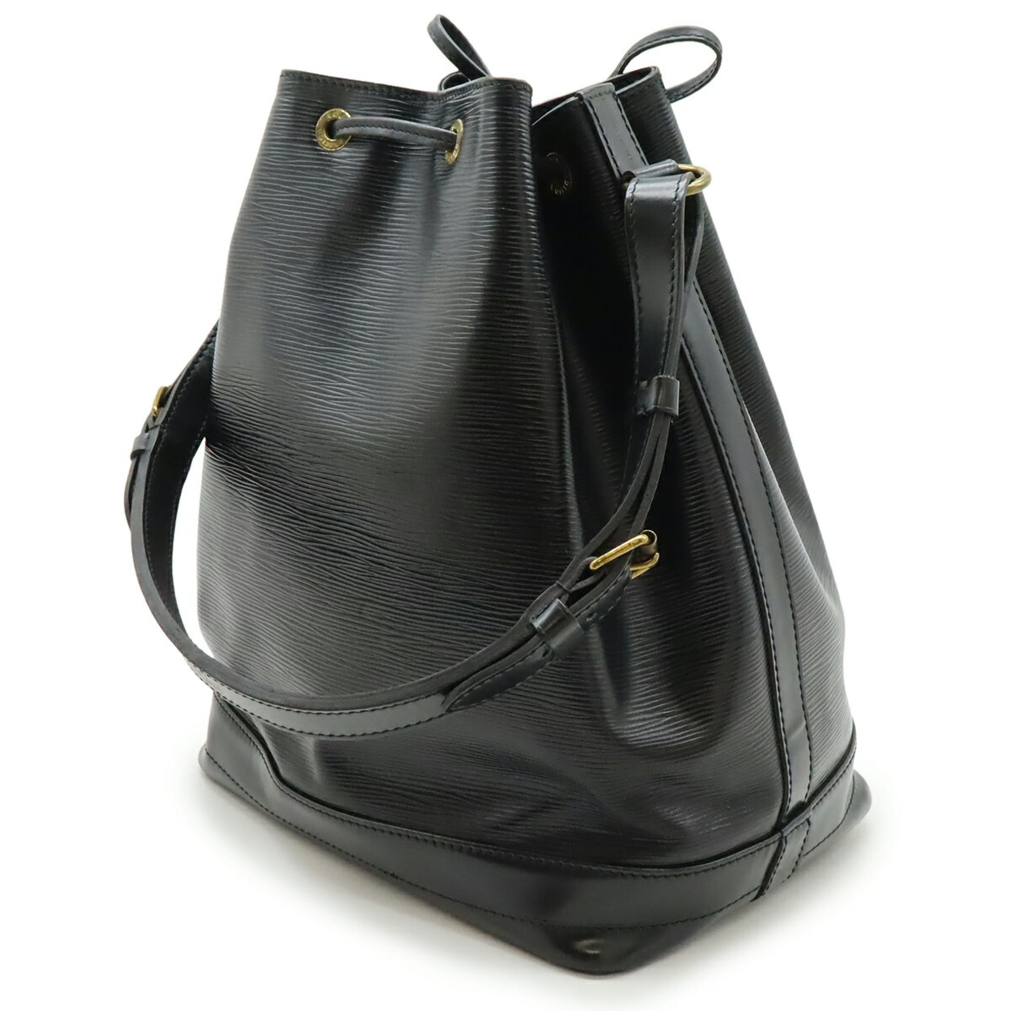Louis Vuitton Black Noir Epi Leather Shoulder Bag (Pre-Owned)