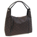 Gucci Dark Brown Nylon Leather Shoulder Bag (Pre-Owned)