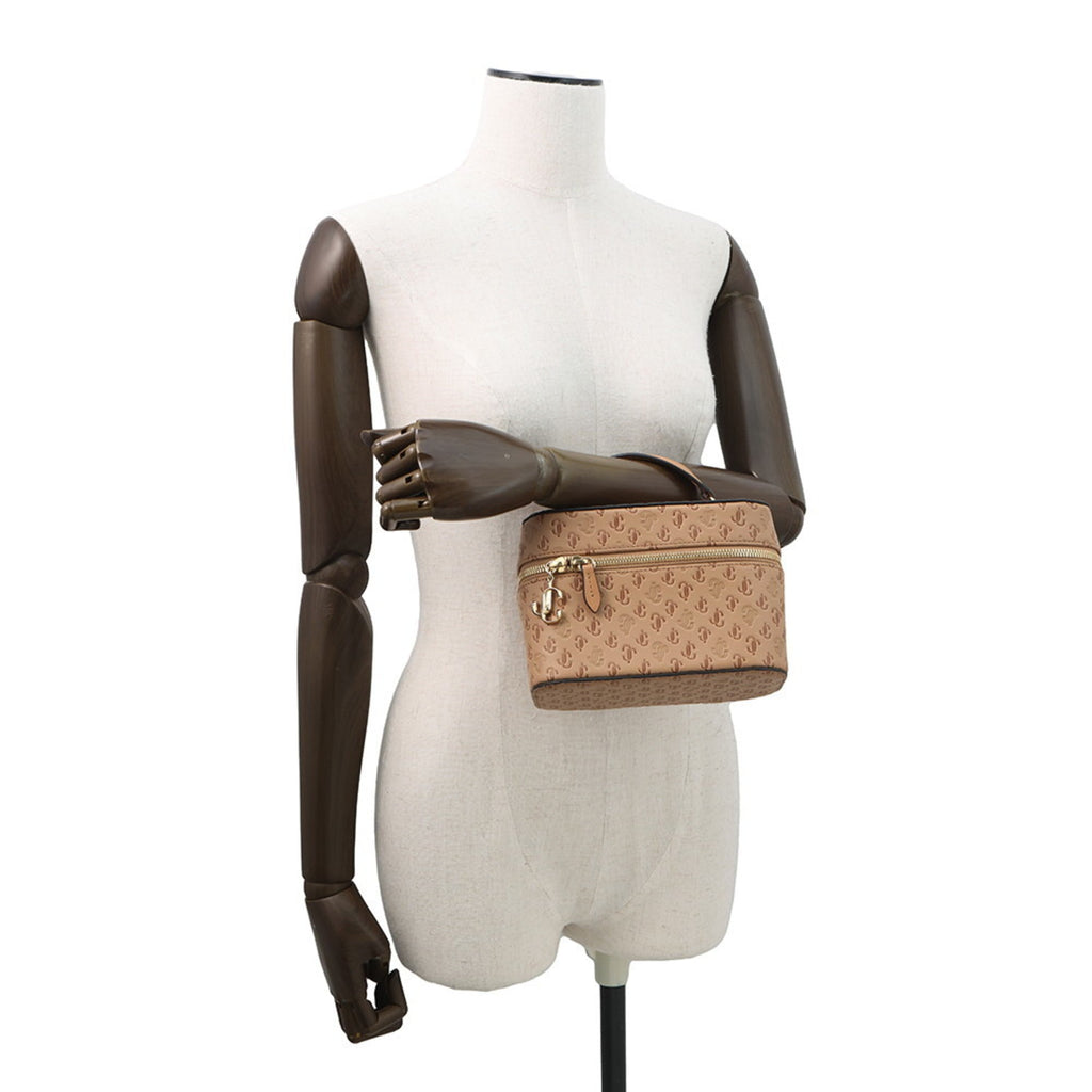Jimmy Choo Beige Leather Handbag Vanity Bag (Pre-Owned)