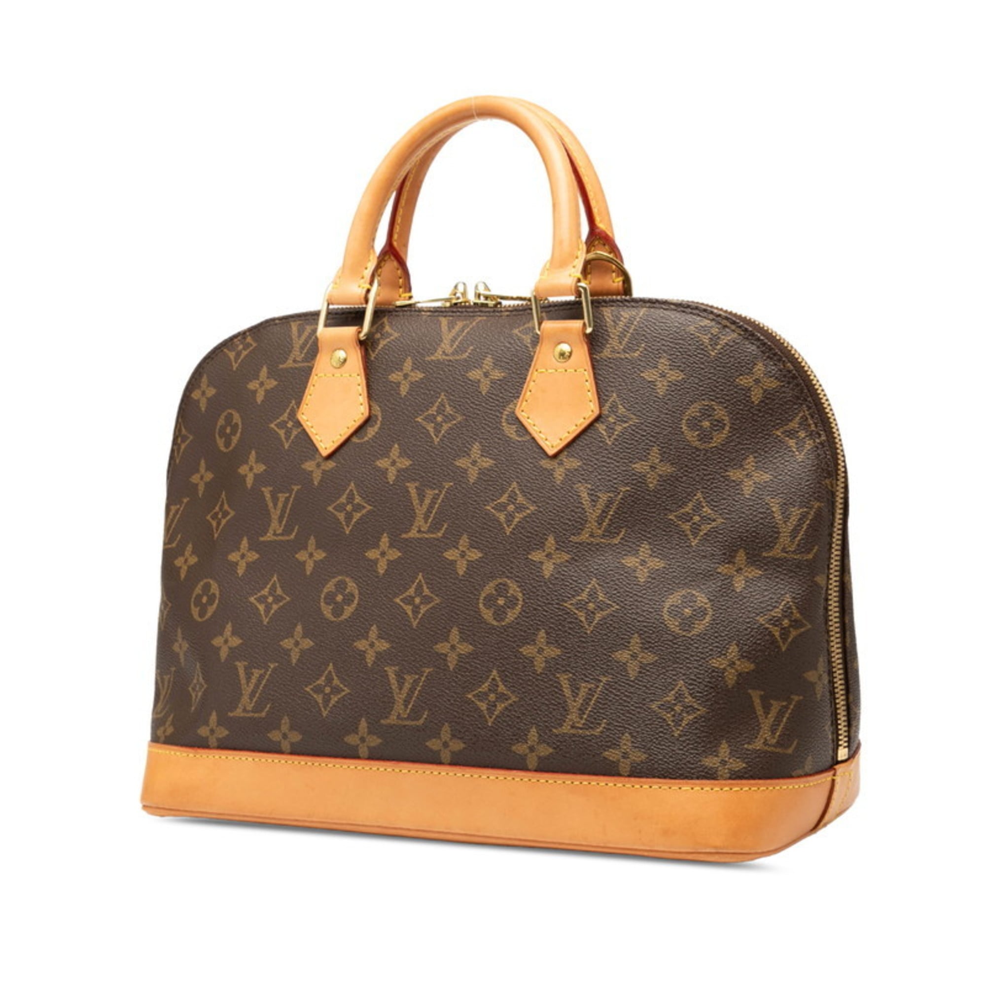 Louis Vuitton Brown Pvc Leather Handbag (Pre-Owned)
