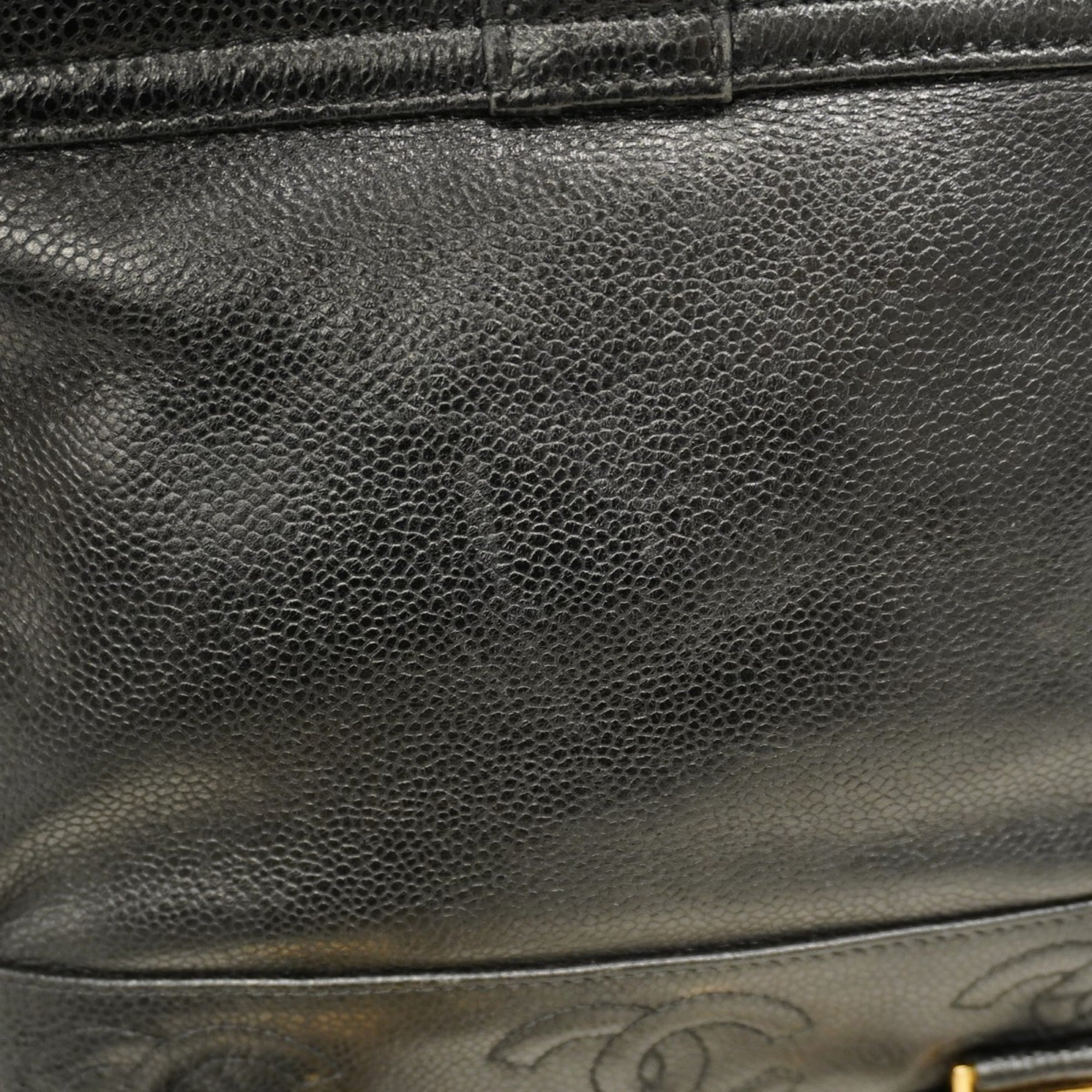 Chanel Black Grained Calfskin Backpack (Pre-Owned)
