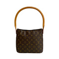 Louis Vuitton Brown Leather Pvc Shoulder Bag Tote Bag (Pre-Owned)