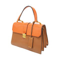 Miu Miu Brown Orange Leather Handbag Shoulder Bag (Pre-Owned)