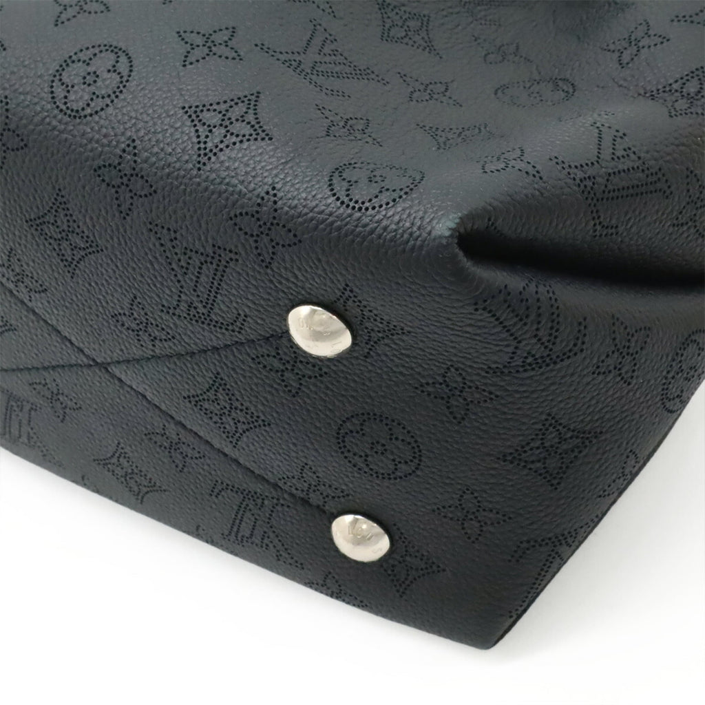 Louis Vuitton Black Noir Mahina Leather Handbag Shoulder Bag (Pre-Owned)