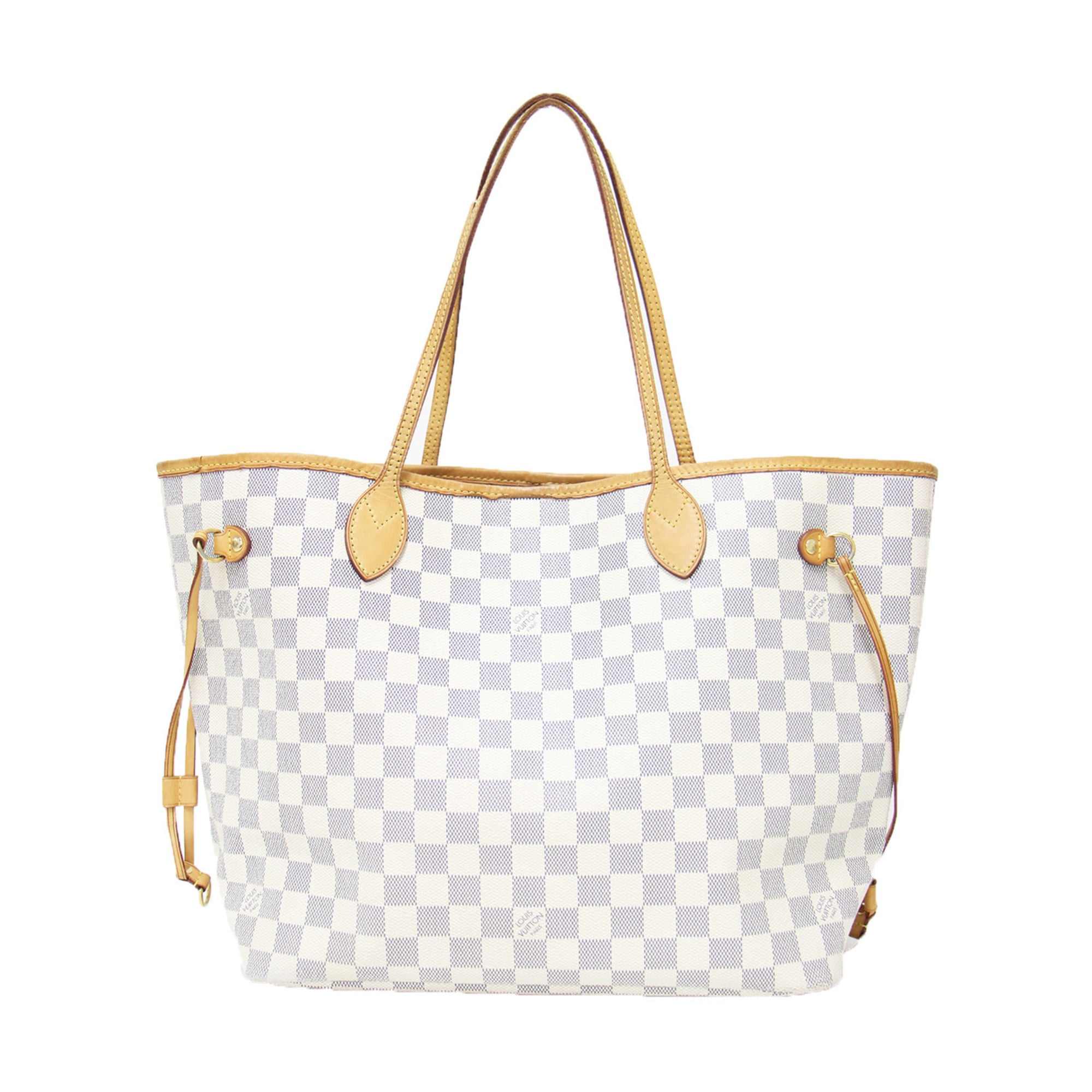 Louis Vuitton White Damier Azur Handbag Tote Bag (Pre-Owned)