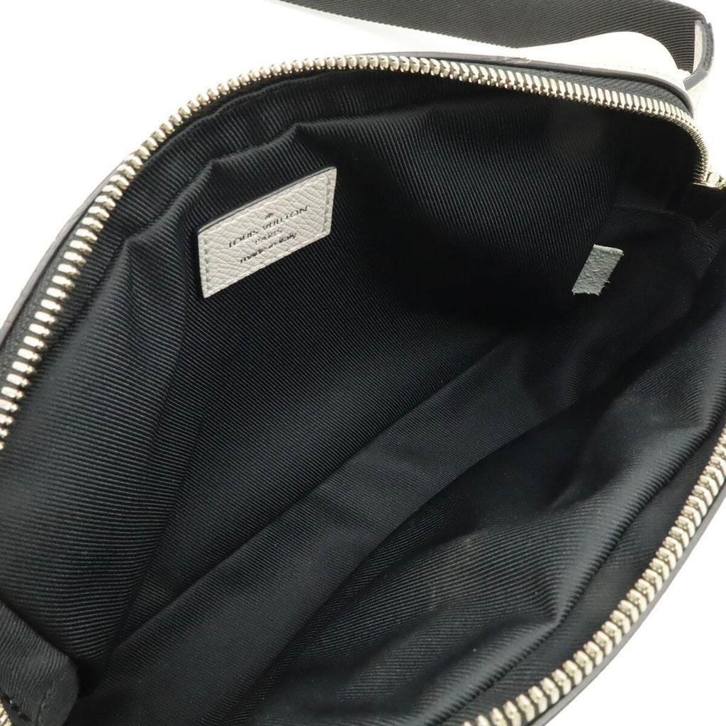 Louis Vuitton Taigarama White Taiga Leather Monogram Sling Bag (Pre-Owned)