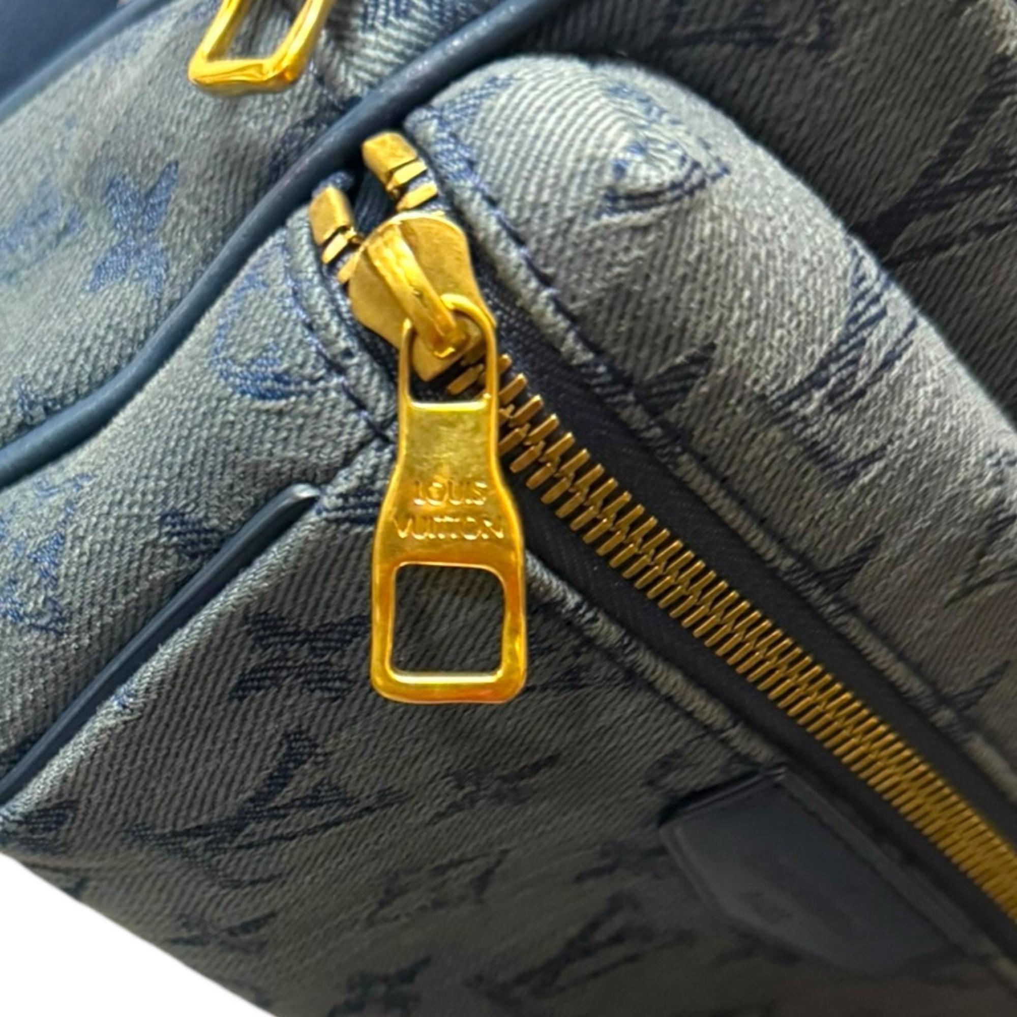 Louis Vuitton Monogram Denim Blue Monogram Denim Sling Bag (Pre-Owned)