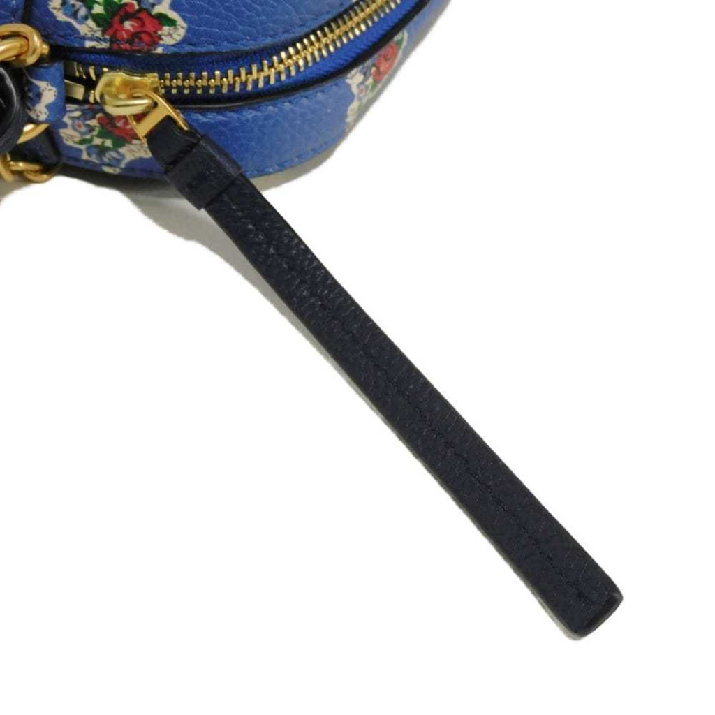 Tory Burch Blue Multi-Color Leather Shoulder Bag (Pre-Owned)