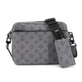 Louis Vuitton Black Gray Monogram Shadow Messenger Bag Shoulder Bag (Pre-Owned)