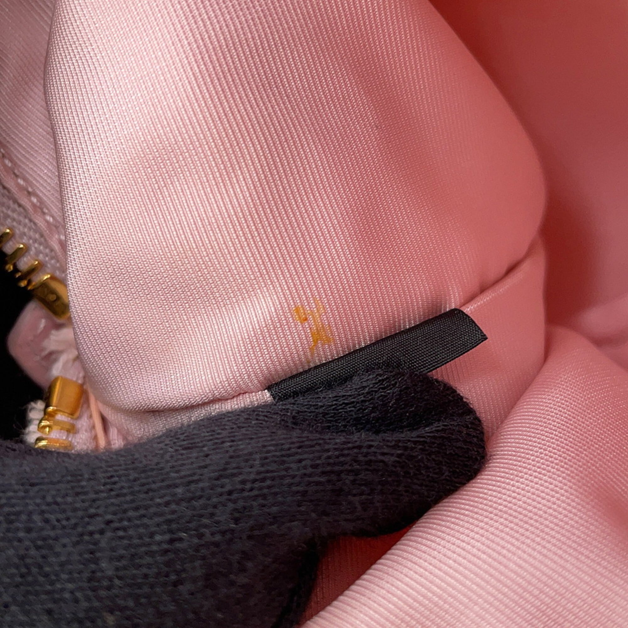 Miu Miu Pink Pile Fabric Leather Handbag (Pre-Owned)