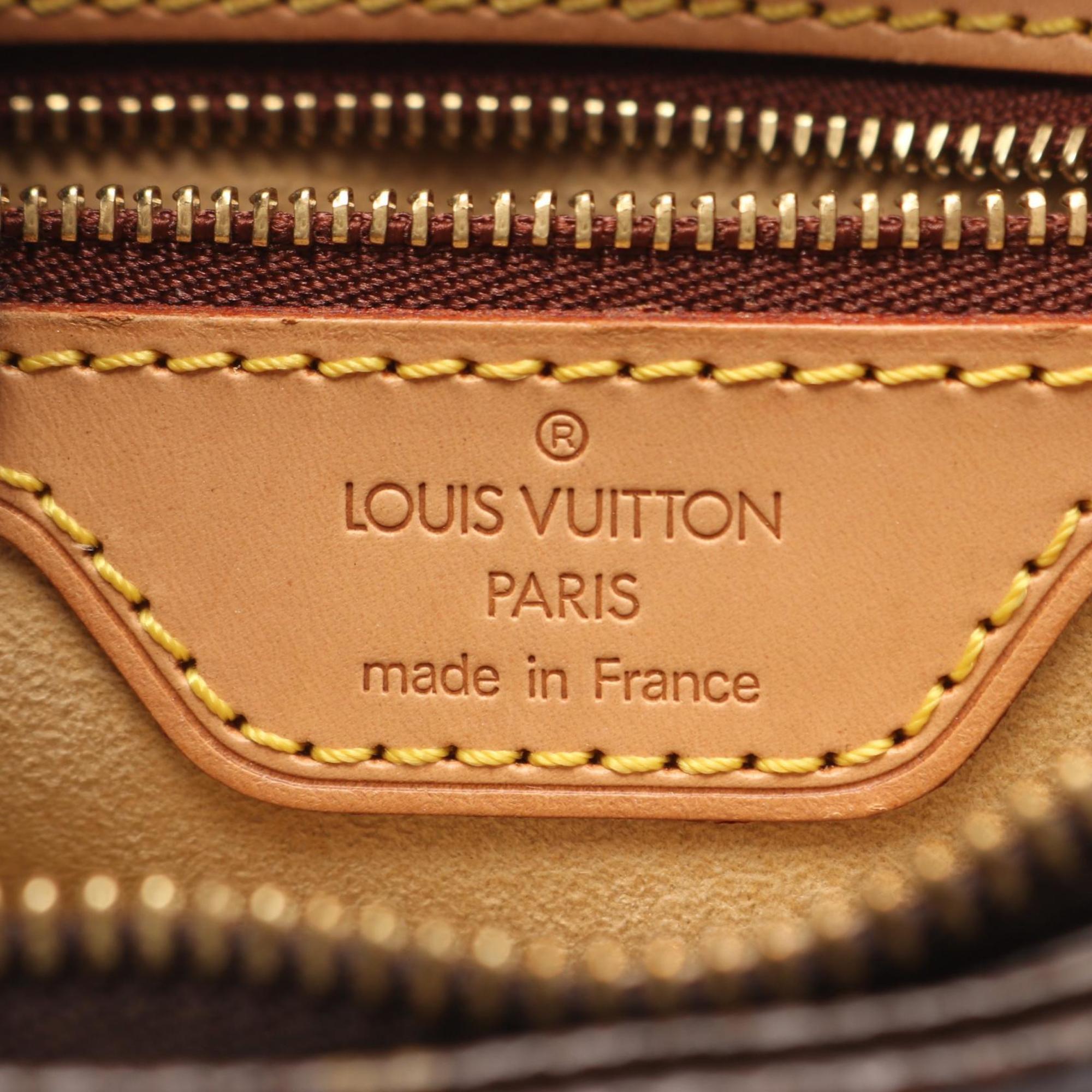 Louis Vuitton Brown Monogram Coated Canvas Leather Shoulder Bag (Pre-Owned)