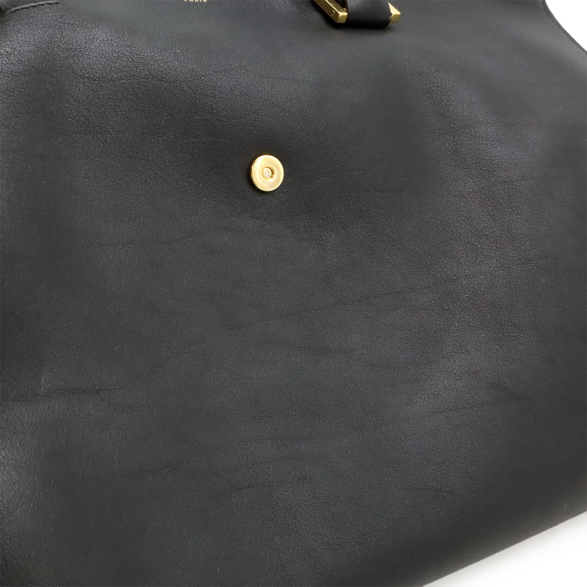 Yves Saint Laurent Black Leather Handbag (Pre-Owned)