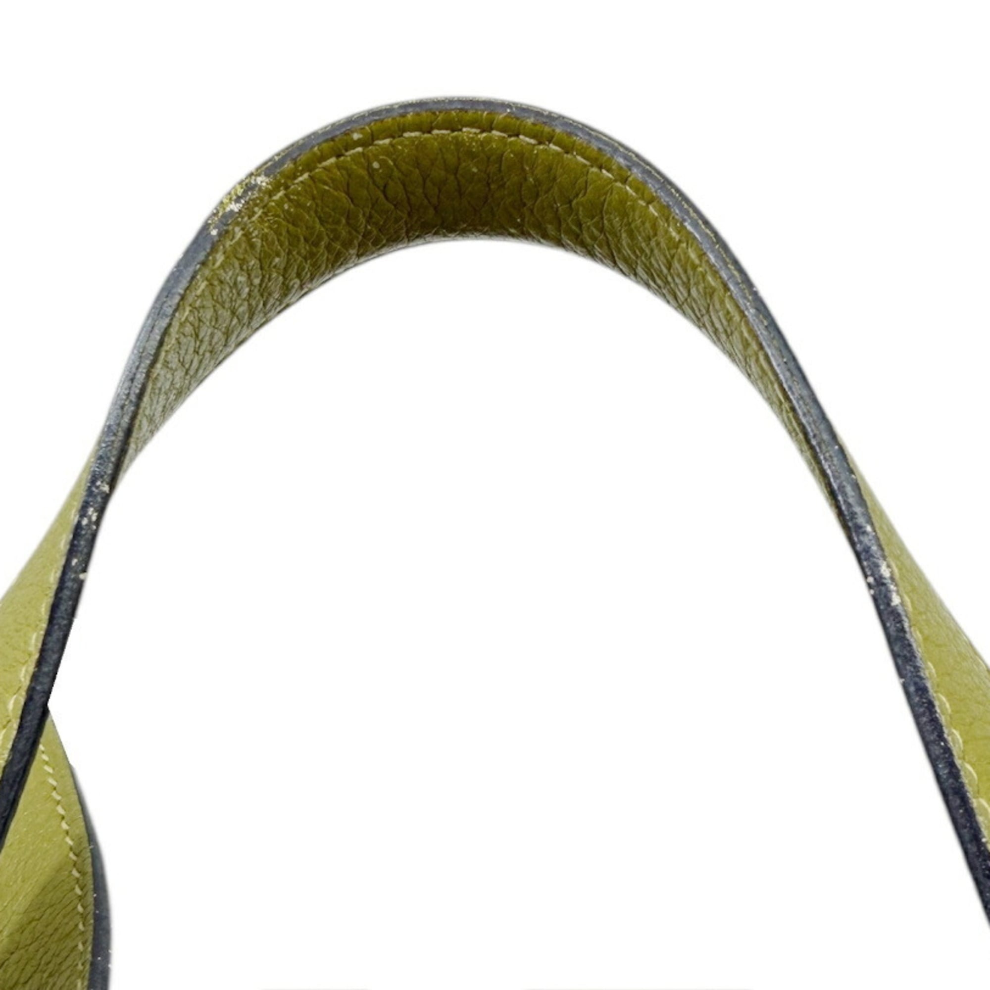 Hermes Anis Green Taurillon Clemence Leather Handbag (Pre-Owned)