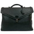Bottega Veneta Black Leather Briefcase (Pre-Owned)