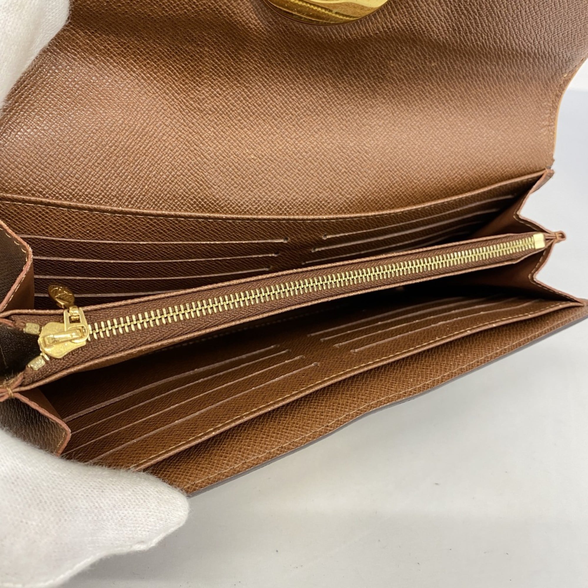 Louis Vuitton Brown Long Wallet (Bi-Fold) (Pre-Owned)